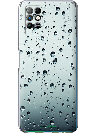 Чехол на infinix note 8 стекло в каплях "848u-2710-8094", чехол для телефона