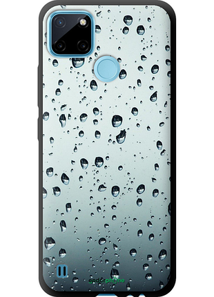 Чехол на realme c21y стекло в каплях "848b-2472-8094", чехол для телефона, чехол для телефона, чехол для телефона