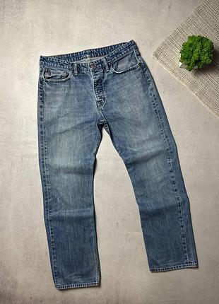 Джинси прямі чоловічі polo ralph lauren 650 straight w34 l32 vintage оригінал преміальні