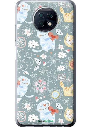 Чехол на xiaomi redmi note 9t котята v3 "1223u-2261-8094", чехол для телефона