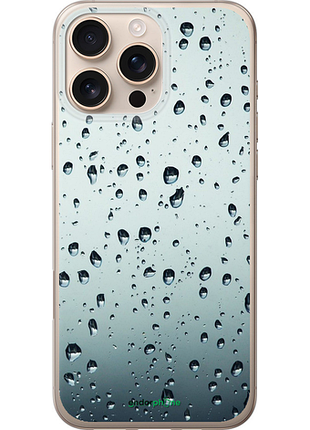 Чехол на iphone 16 pro max стекло в каплях "848u-3706-8094", чехол для телефона