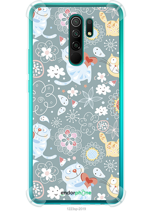 Чехол на xiaomi redmi 9 котята v3 "1223sp-2019-8094", чехол для телефона