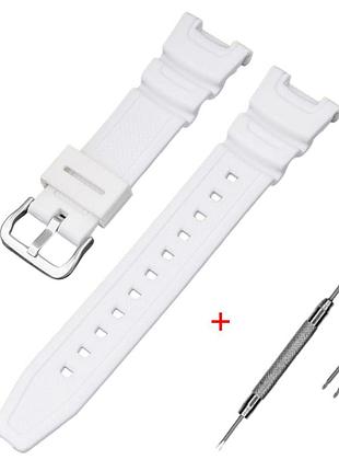 Ремешок для casio sgw-100 white si, ремешки для часов