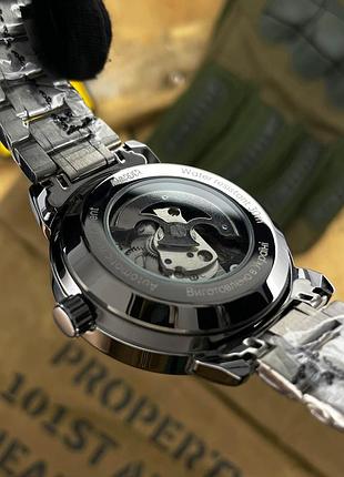 Мужские механические часы awarder 022 де бы не были silver-black automatic steel с автоподзаводом 5