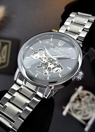 Мужские механические часы awarder 022 де бы не были silver-black automatic steel с автоподзаводом 8