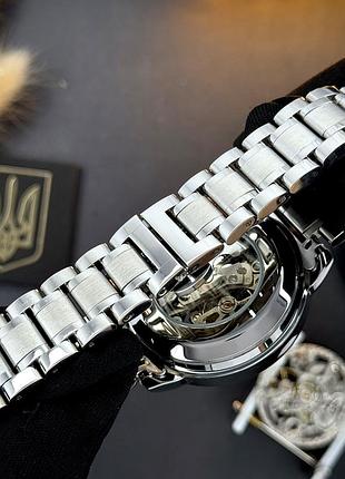 Мужские механические часы awarder 022 де бы не были silver-black automatic steel с автоподзаводом 9