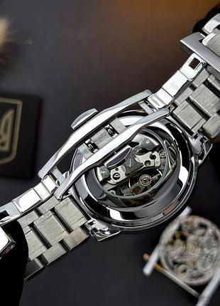 Мужские механические часы awarder 022 де бы не были silver-black automatic steel с автоподзаводом 10