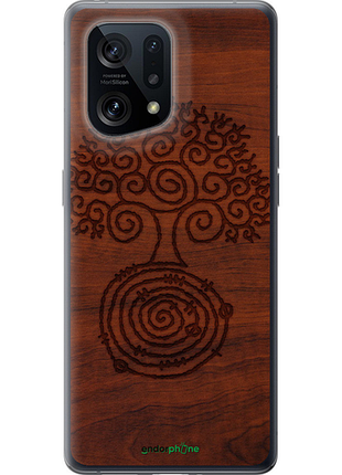 Чехол на oppo find x5 узор дерева "4119u-2602-8094"