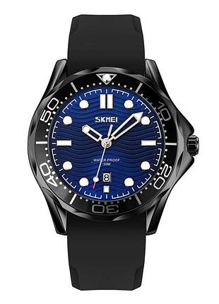 Наручные часы skmei 9276pbkbu black-blue silicone strap