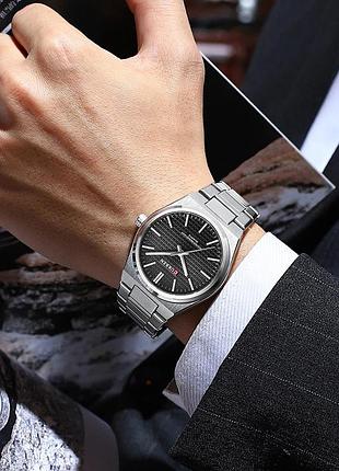 Наручные часы curren 8439 silver-black 3