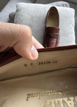 Вінтажні шкіряні лофери bally 5