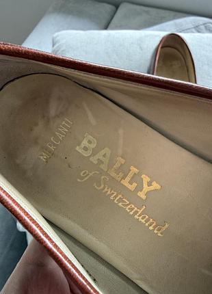 Вінтажні шкіряні лофери bally 4
