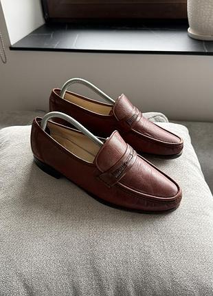 Вінтажні шкіряні лофери bally