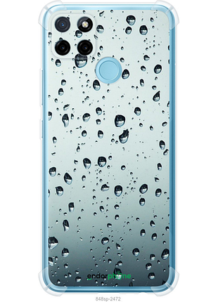 Чехол на realme c25y стекло в каплях "848sp-2553-8094", чехол для телефона