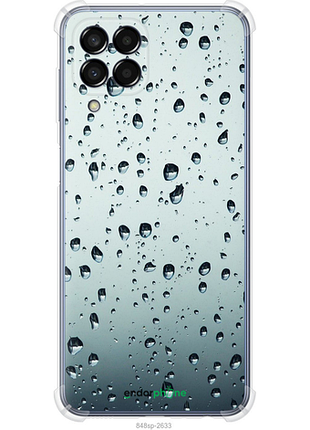 Чехол на samsung galaxy m33 m336b стекло в каплях "848sp-2633-8094", чехол для телефона