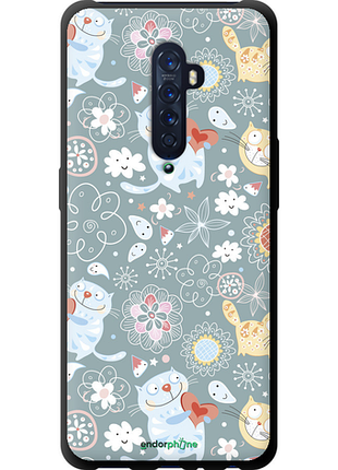 Чехол на oppo reno 2 котята v3 "1223b-1864-8094", чехол для телефона