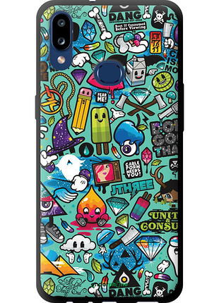 Чехол на samsung galaxy a10s a107f стикер бомбинг 1 "693b-1776-8094"