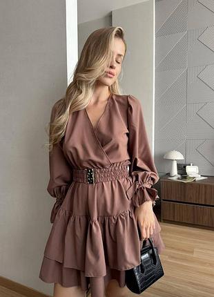 Платье софт шоколадное универсальное 9