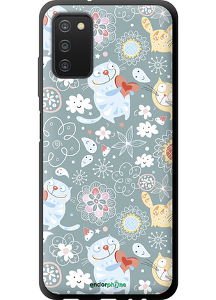 Чехол на samsung galaxy a03s a037f котята v3 "1223b-2381-8094", чехол для телефона