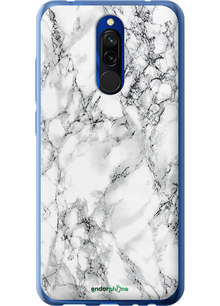 Чехол на xiaomi redmi 8 мрамор белый "4480u-1806-8094", чехол для телефона