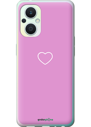 Чехол на oppo reno8 lite сердце 2 "4863u-2755-8094", чехол для телефона