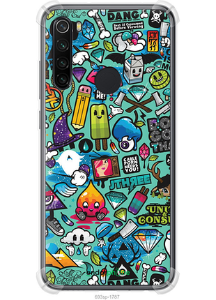 Чохол на xiaomi redmi note 8 стикер бомбінг 1 "693sp-1787-8094", чохол для телефона