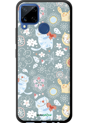 Чехол на realme c15 котята v3 "1223b-2063-8094", чехол для телефона
