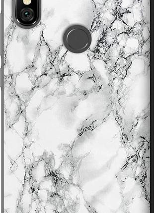 Чехол на xiaomi redmi note 6 pro мрамор белый "4480u-1551-8094"