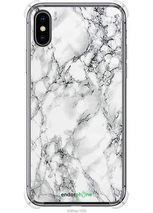 Чехол на iphone x мрамор белый "4480sp-1050-8094", чехол для телефона