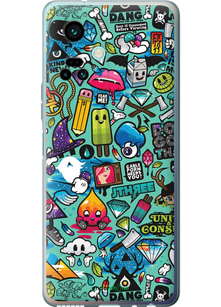 Чехол на tecno camon 19 pro (ci8n) стикер бомбинг 1 "693u-2766-8094", чехол для телефона