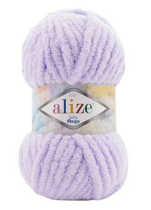 Пряжа softy mega 146 5шт/уп сиреневый 100% микрополиэстер 100г 70м тм alize