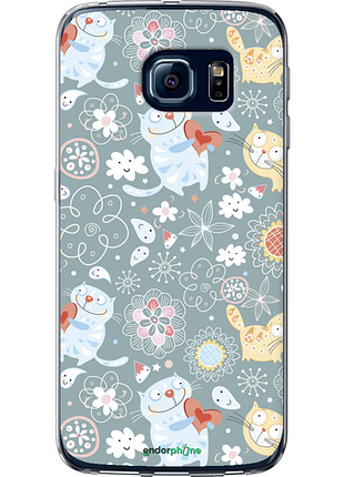 Чехол на samsung galaxy s6 edge g925f котята v3 "1223u-83-8094", чехол для телефона