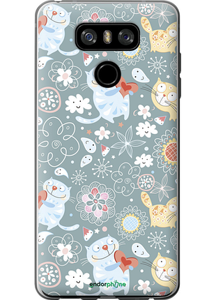 Чехол на lg g6 котята v3 "1223u-836-8094"