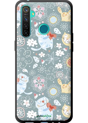 Чехол на realme 5 pro котята v3 "1223b-1861-8094", чехол для телефона