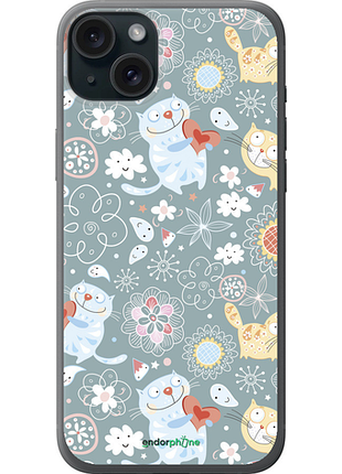 Чехол на iphone 15 plus котята v3 "1223u-3097-8094", чехол для телефона