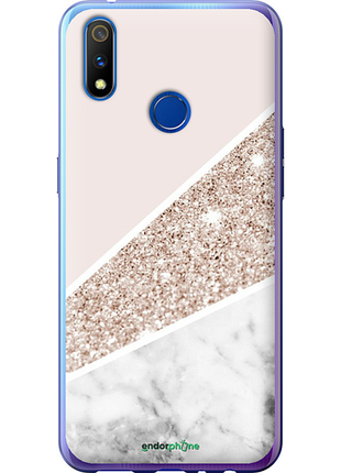 Чехол на realme x lite пастельный мрамор "4342u-2030-8094", чехол для телефона