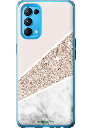 Чехол на oppo reno5 пастельный мрамор "4342u-2206-8094", чехол для телефона