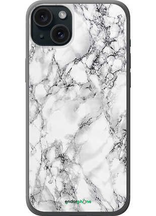 Чохол на iphone 15 plus мармур білий "4480u-3097-8094", чохол для телефона