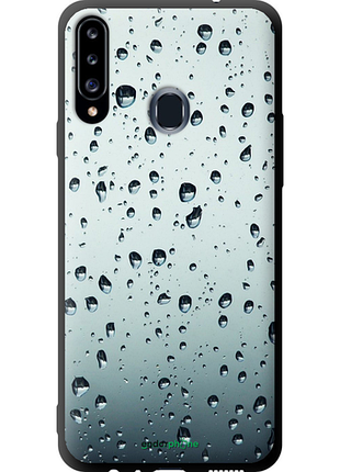Чехол на samsung galaxy a20s a207f стекло в каплях "848b-1775-8094", чехол для телефона, чехол для телефона, чехол для телефона