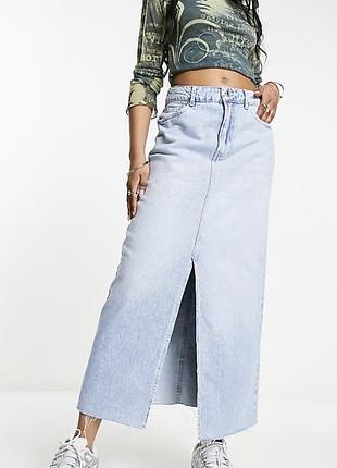 Джинсова спідниця максі zara
