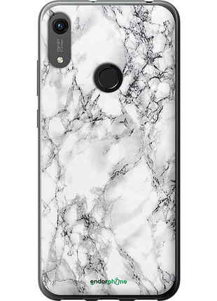 Чехол на huawei y6s мрамор белый "4480u-1871-8094", чехол для телефона