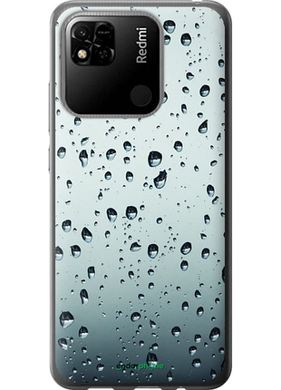 Чехол на xiaomi redmi 9c стекло в каплях "848u-2035-8094", чехол для телефона