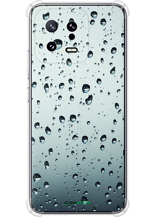 Чехол на xiaomi 13 стекло в каплях "848sp-2957-8094", чехол для телефона
