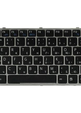 Клавиатура для ноутбука sony yb ya черный, серый фрейм