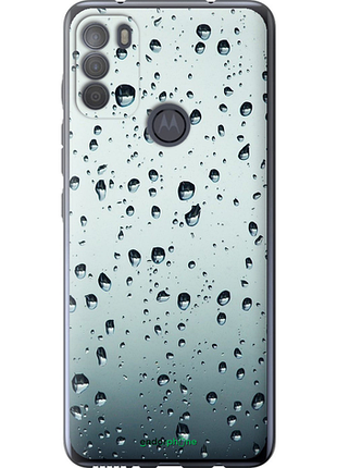 Чехол на motorola g50 стекло в каплях "848u-2354-8094", чехол для телефона