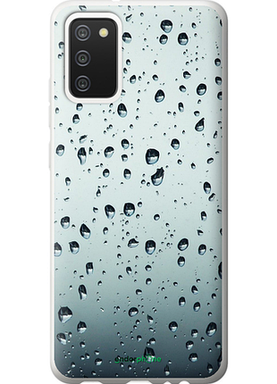 Чехол на samsung galaxy a02s a025f стекло в каплях "848u-2203-8094"