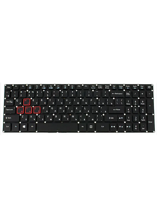 Клавіатура для acer vx5-591g, vx5-793, vn7-593, vn7-593g, vn7-793g, ph315-51 (підсвітка) ориг