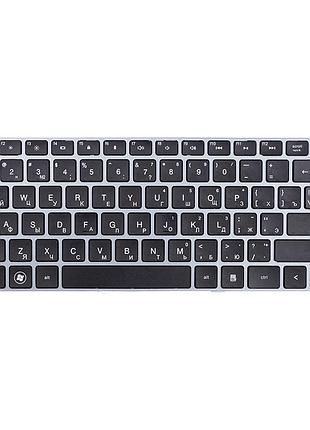Клавиатура для ноутбука hp probook 4330s, 4435s черный, серый фрейм