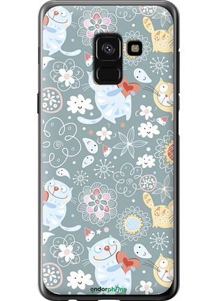 Чехол на samsung galaxy a8 2018 a530f котята v3 "1223u-1344-8094", чехол для телефона