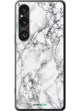 Чехол на sony xperia 1 vi мрамор белый "4480u-3975-8094", чехол для телефона